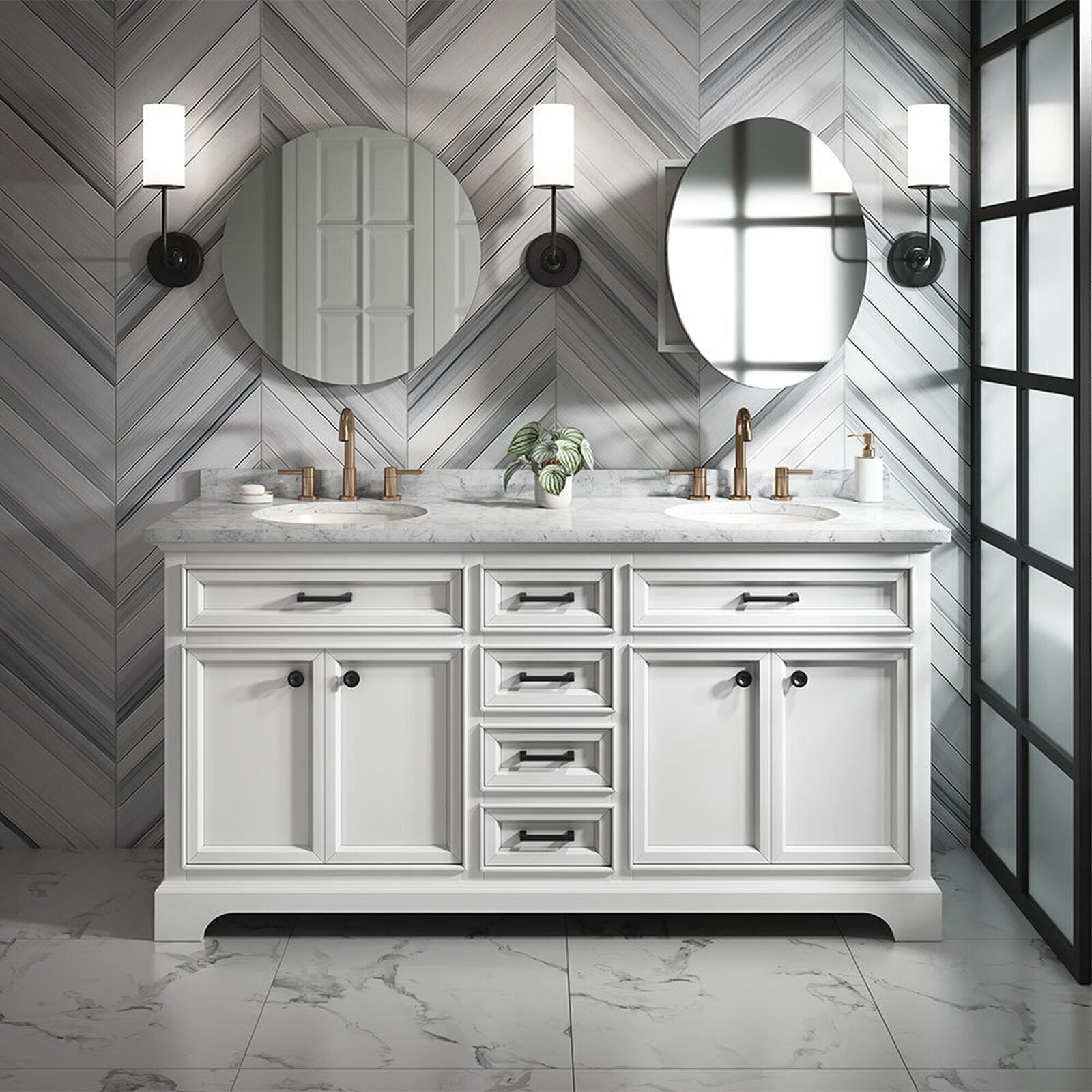 Round Recessed Medicine Cabinet
