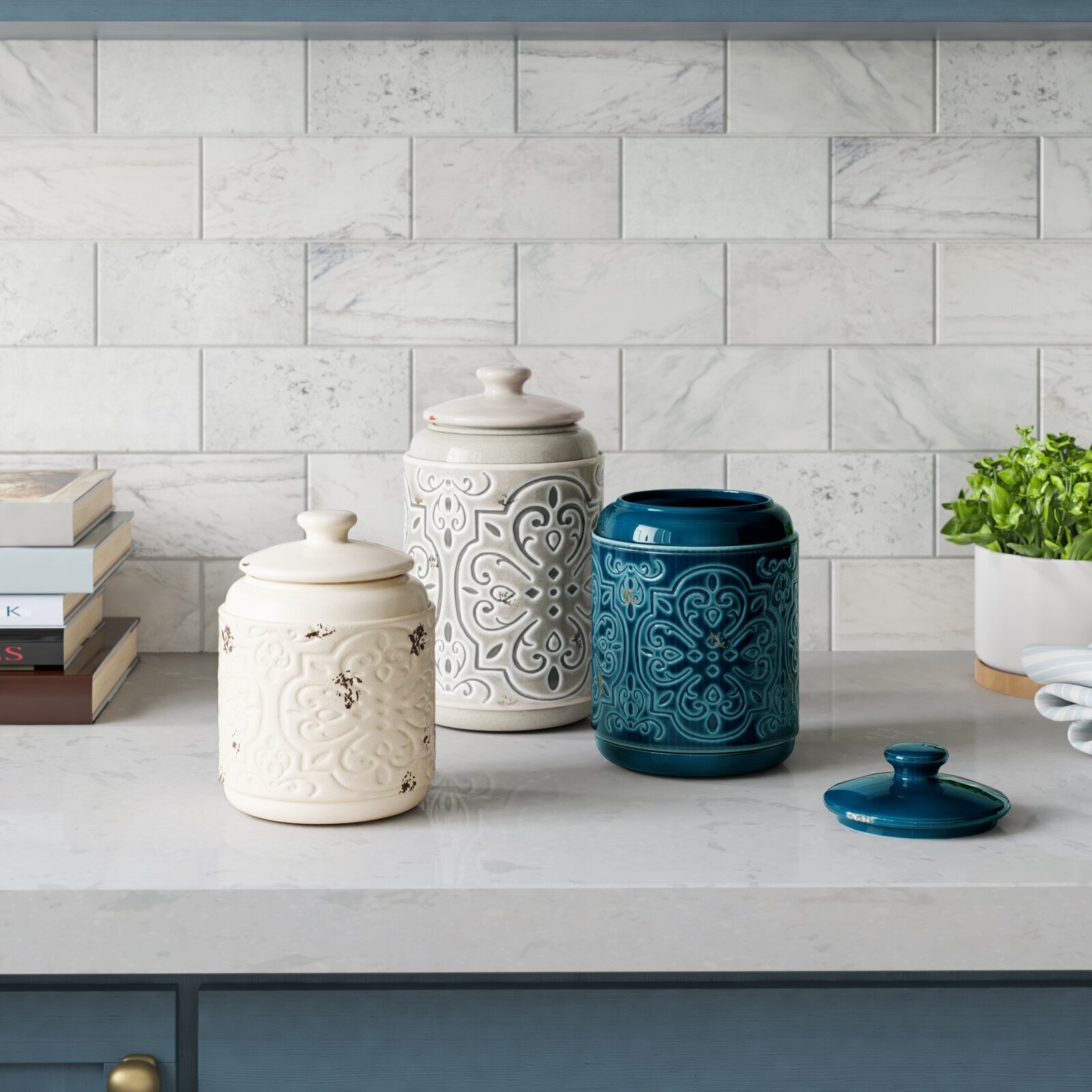 Rustic Decorative Kitchen Storage Containers   