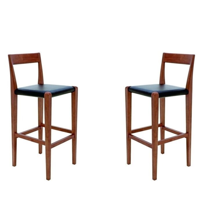 Set of Two Mid Century Modern Counter Stools