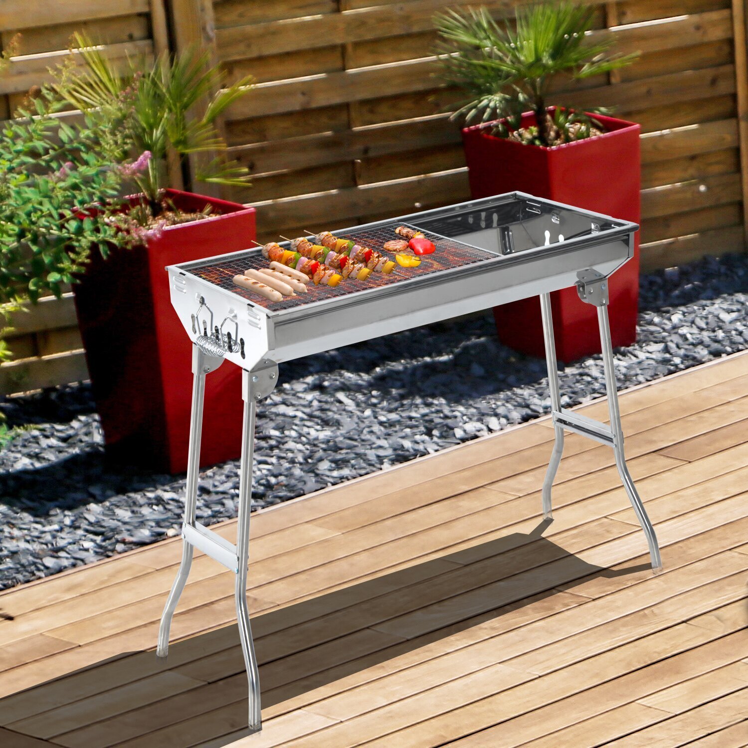 Silver Iron BBQ Grill