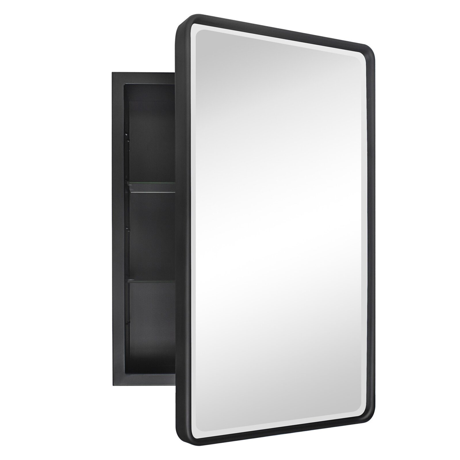 Slim Black Medicine Cabinet