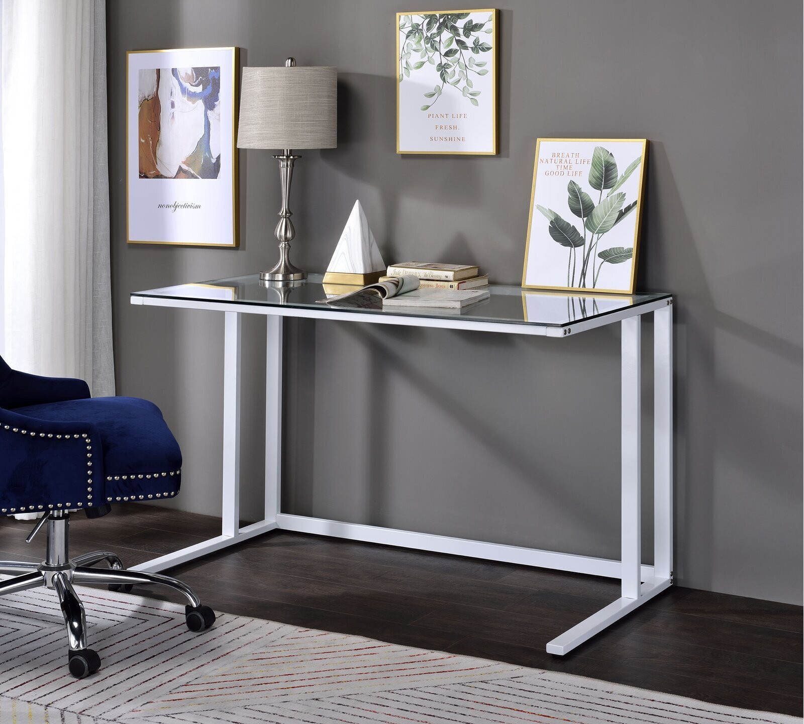 Slim Glass Desk 