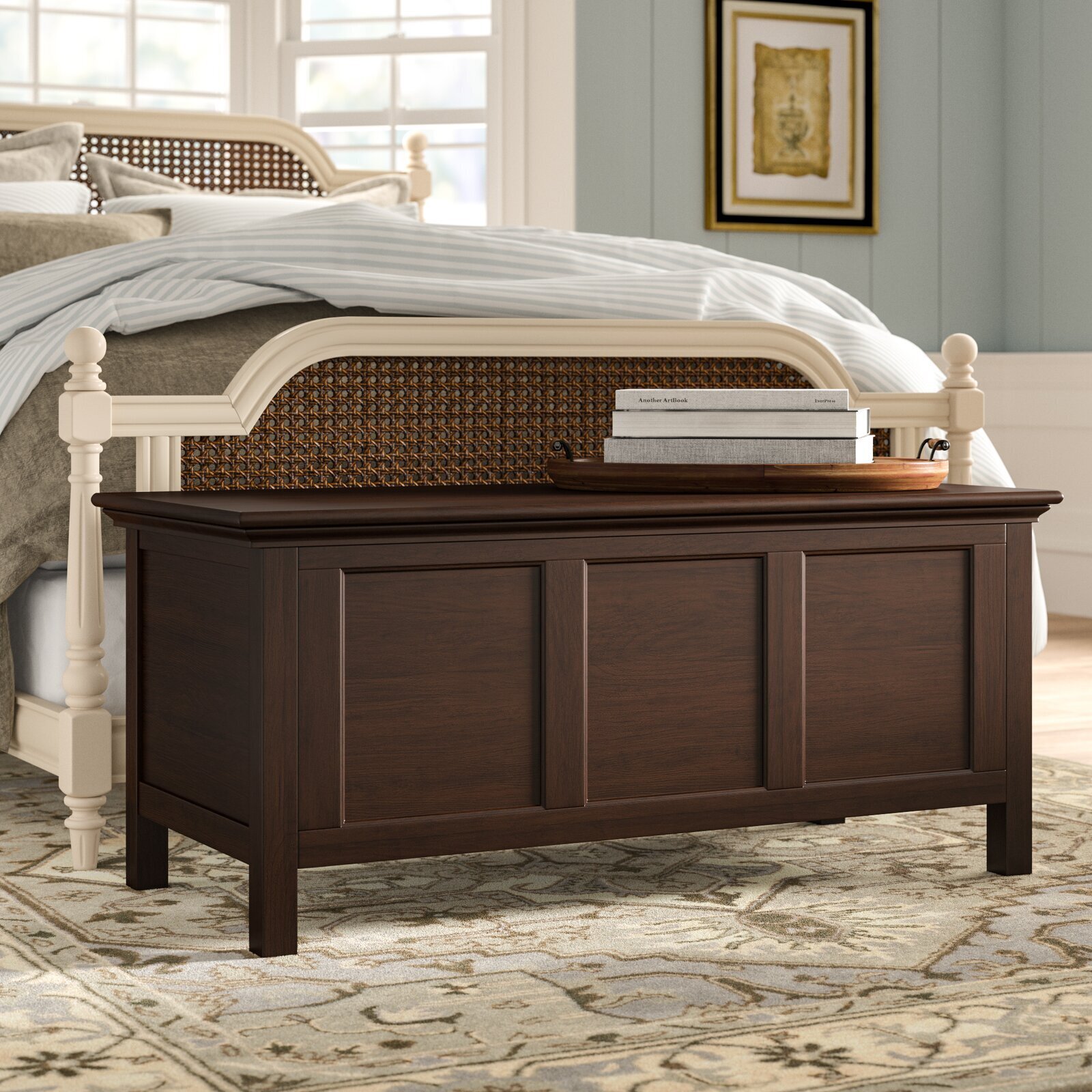 Solid Mahogany and Cedar Storage Chest 