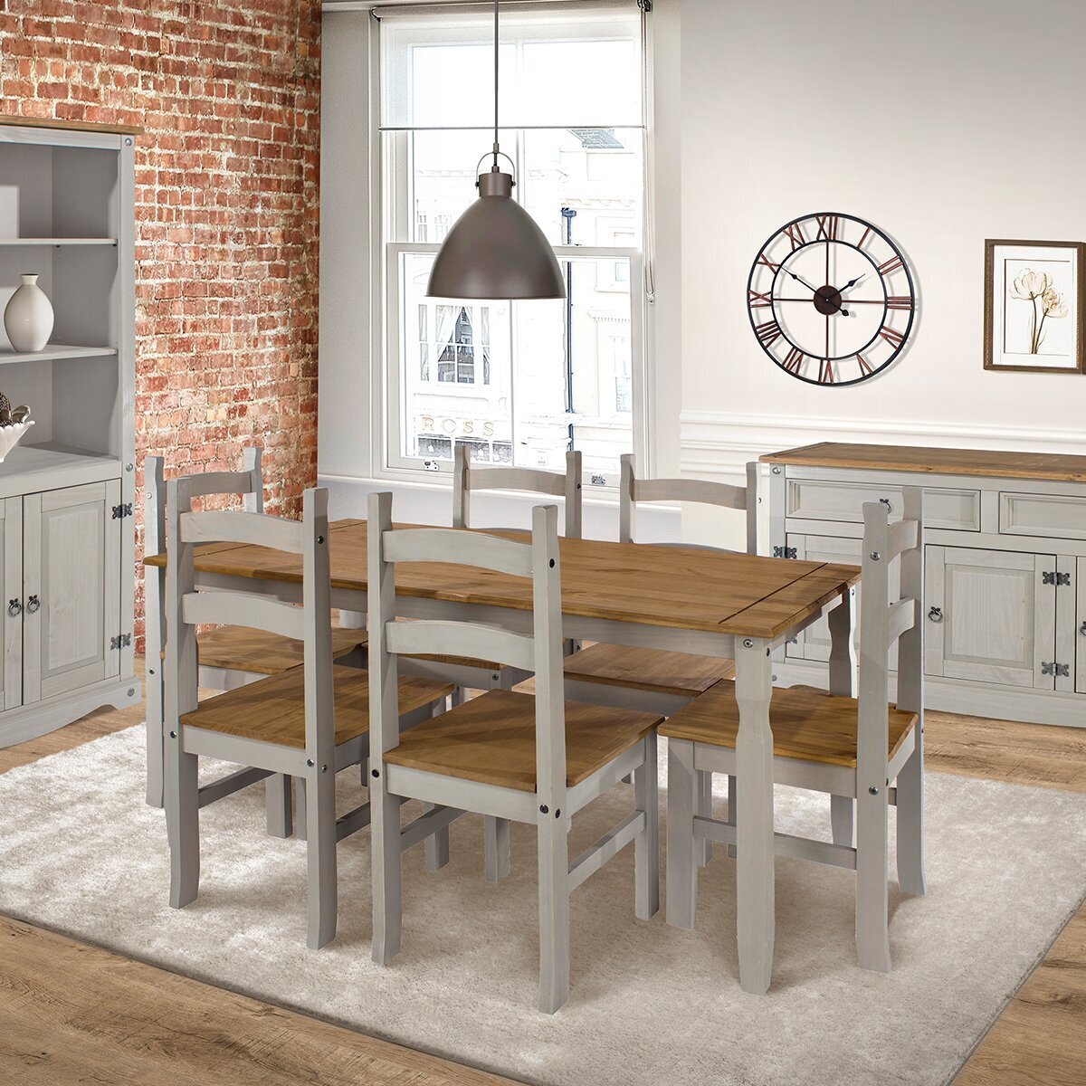 Solid Pine Square Dining Table