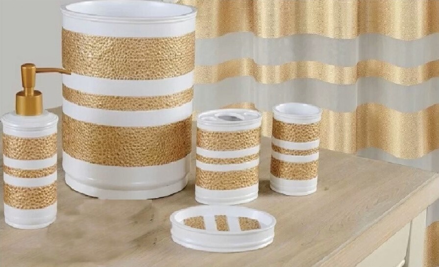 Gold Bath Accessories