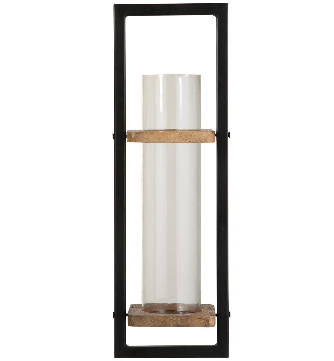 Tall Glass Modern Candle Sconce