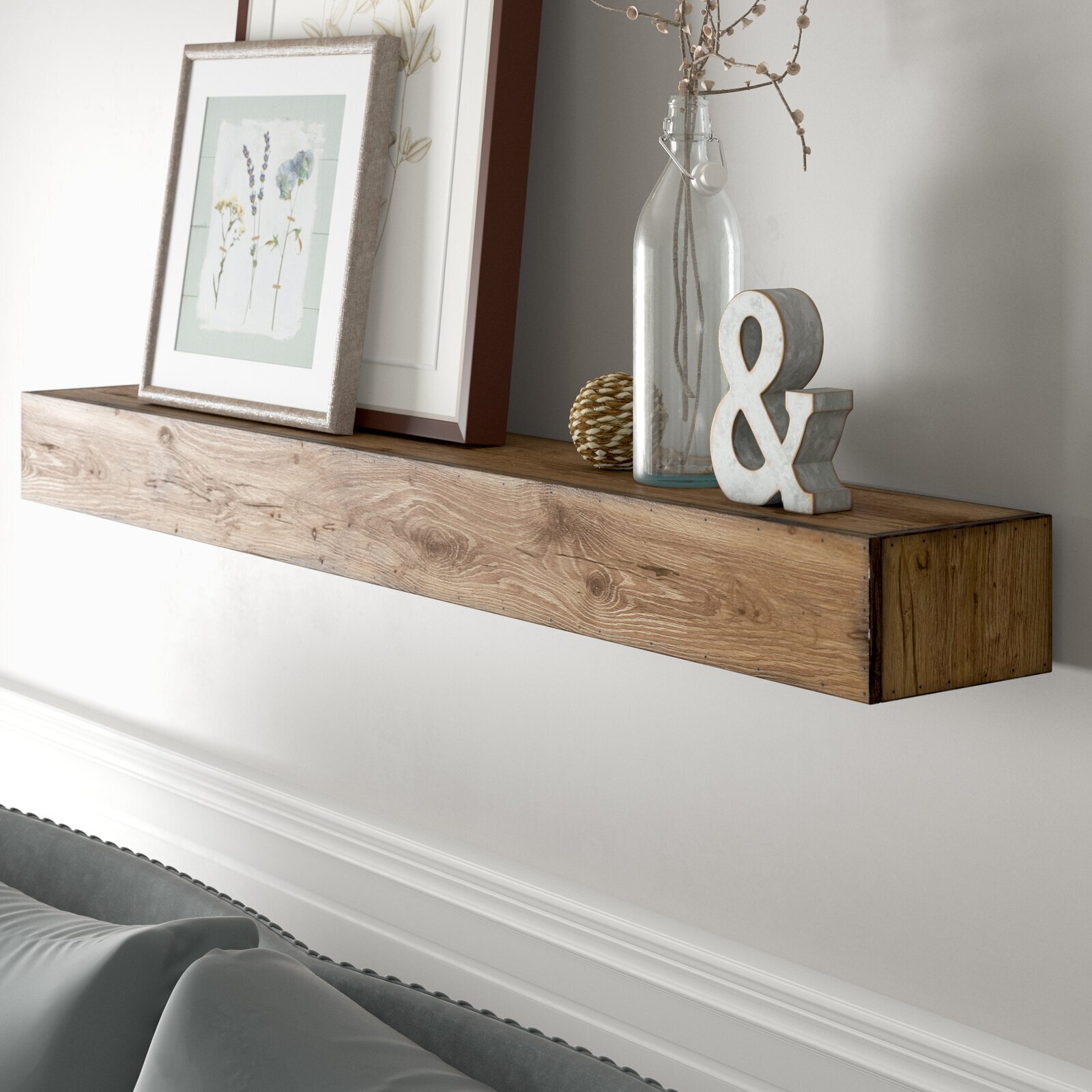 Tall Rustic Shelves
