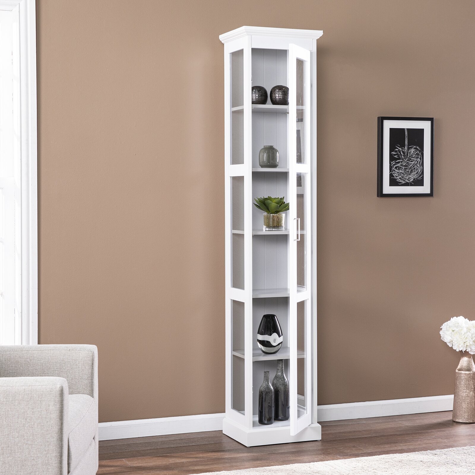 Thin Curio Cabinet