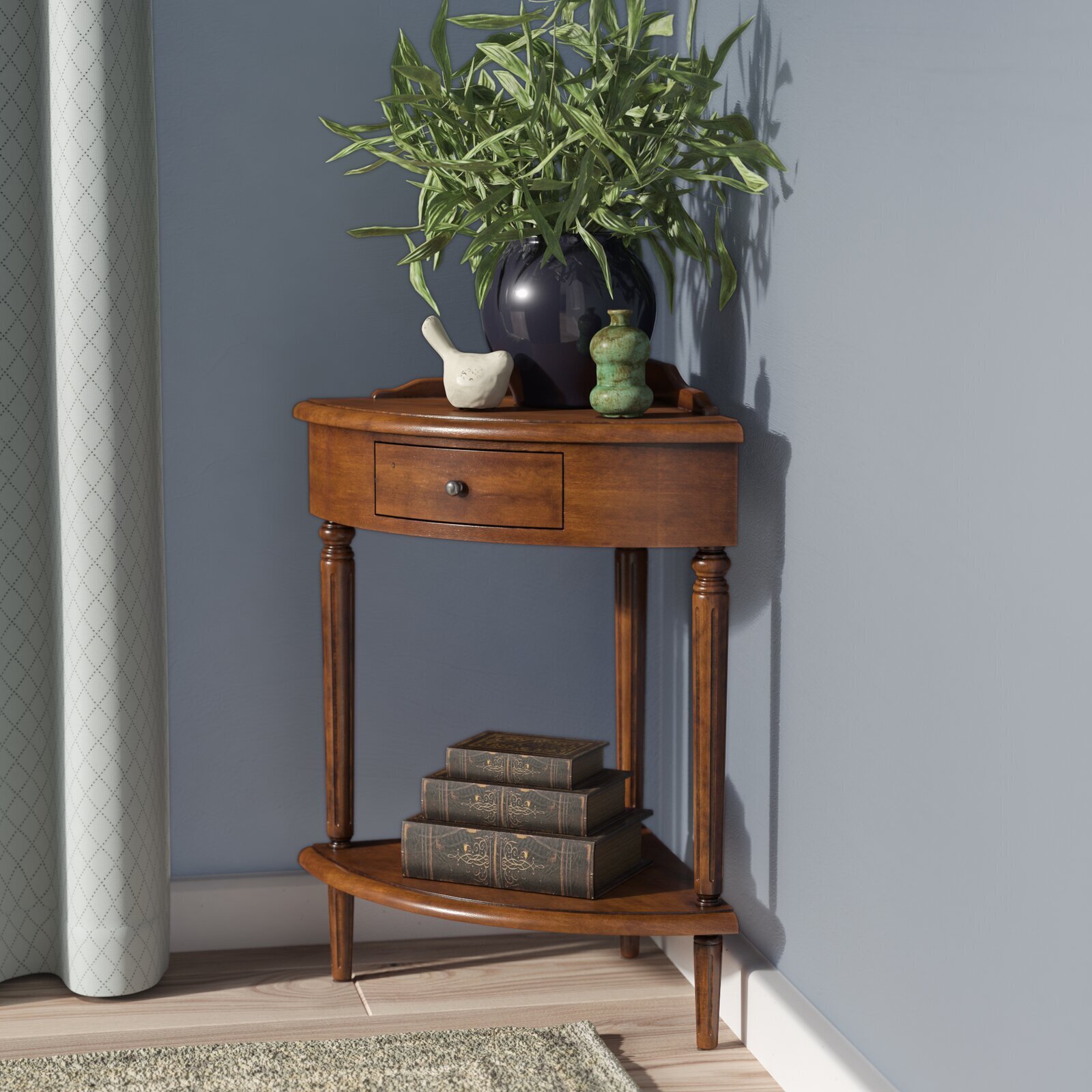 Corner Table With Storage