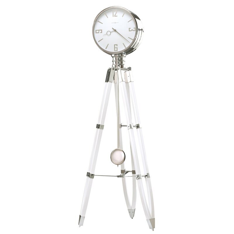 Tripod Legs White Grandfather Clock