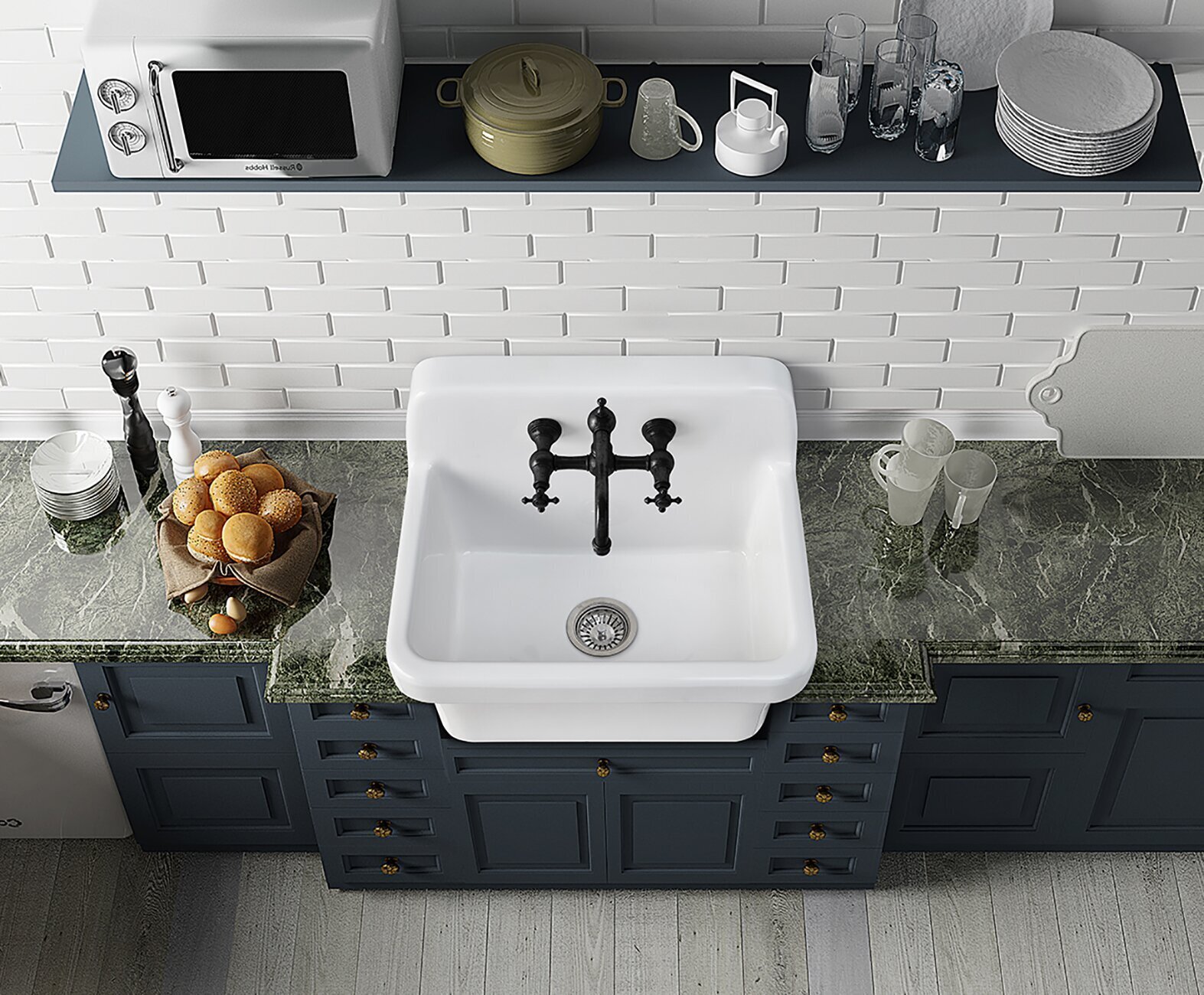 Wall-Mounted Trough Sinks