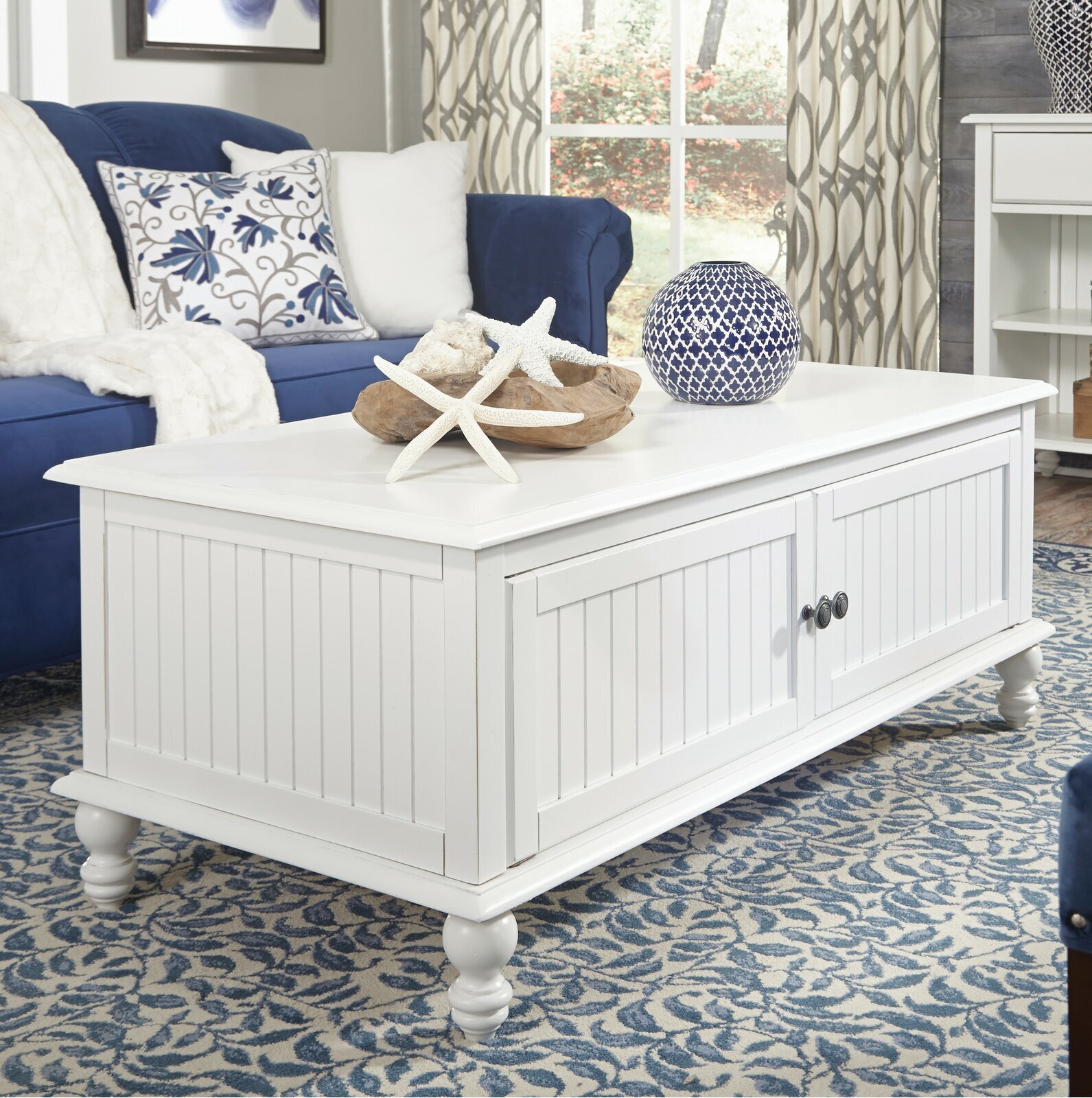 White Coastal Coffee Table