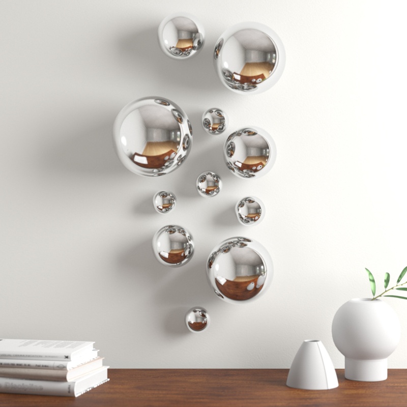 11 Piece Spheres Wall Décor Set