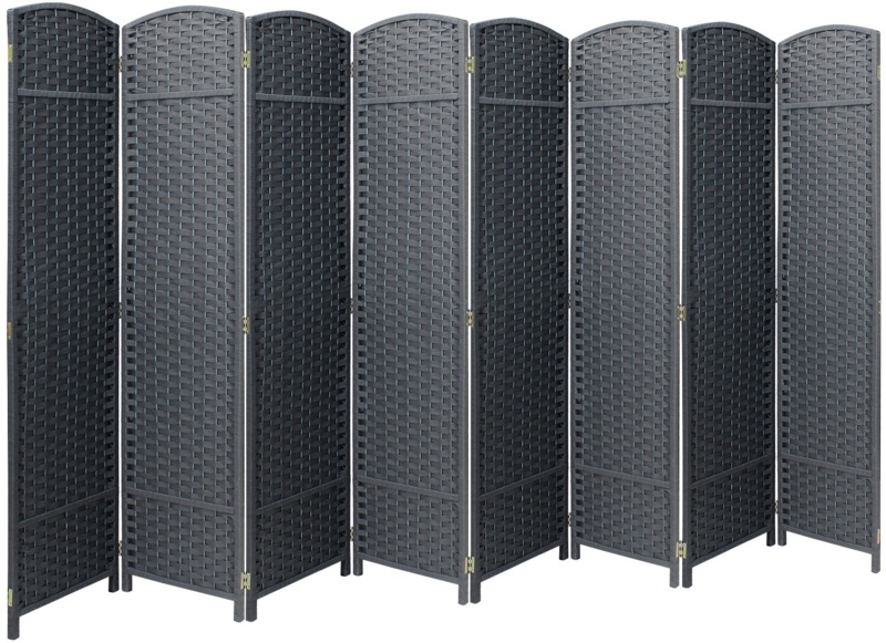 126'' W x 72'' H 8 - Panel Solid Wood Folding Room Divider