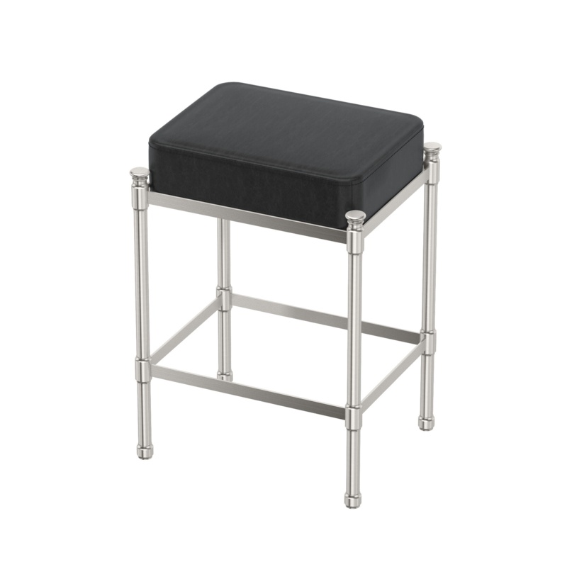 19.5'' Tall Metal Vanity Stool