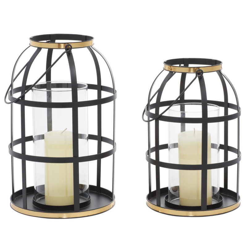 2 Piece Tabletop Lantern Set