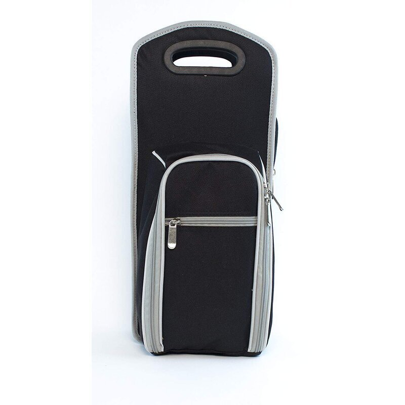 2 wine glass travel case