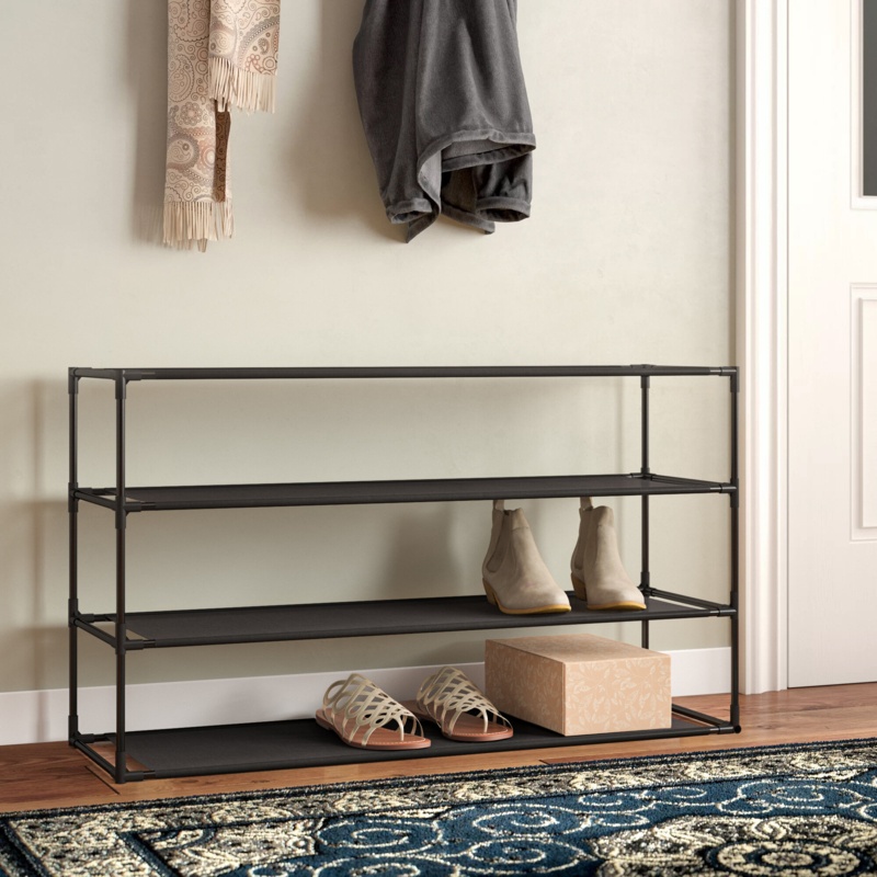 20 Pair Steel Stackable Shoe Rack
