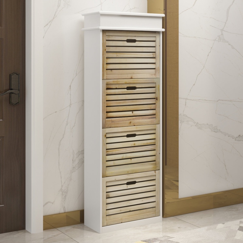 24 Pair Shoe Storage Cabinet