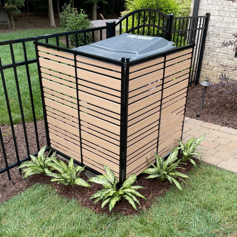 3.5 ft. H x 3 ft. W Bedford WoodTek Vinyl Privacy Screen Kit (2 Panels)