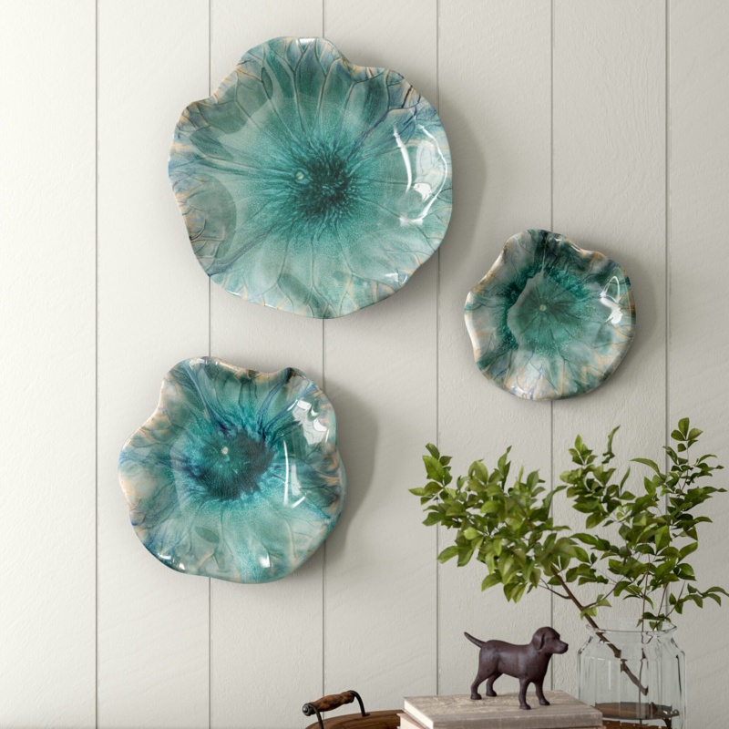 Ceramic Flower Wall Art