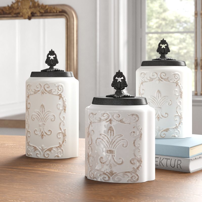 3 Piece Kitchen Canister Set