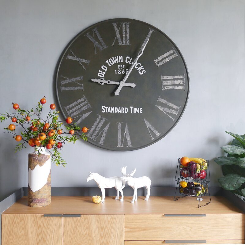 48 inch Clock With Dark Background