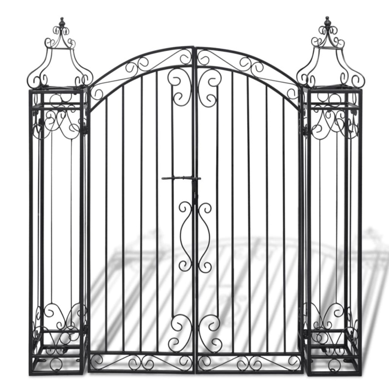48" W x 8" D Rose Iron Arbor Gate