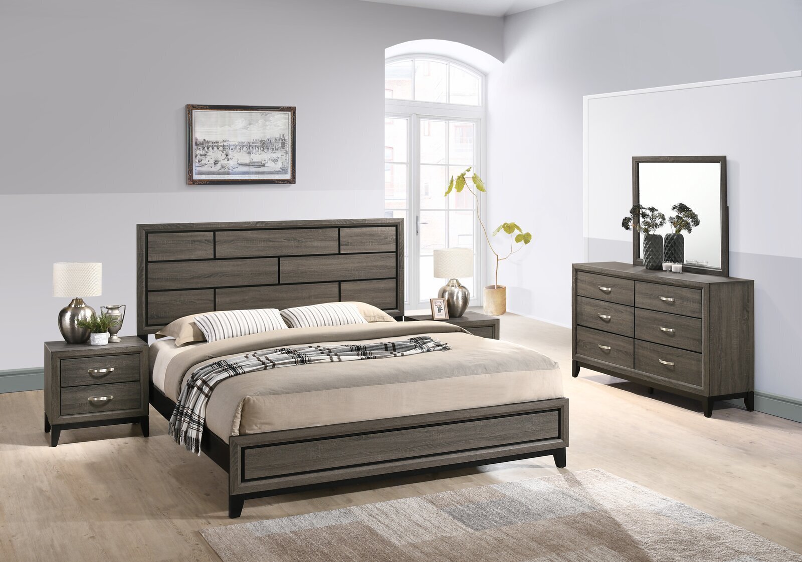5 Piece Wood Bedroom Set