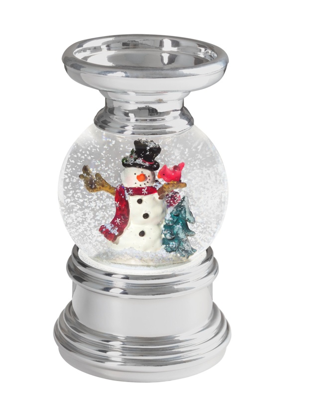 6.5" Glass Tabletop Candlestick Holder