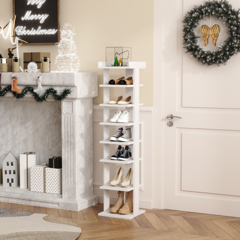 Multi-functional 7-Tier Shoe Tower