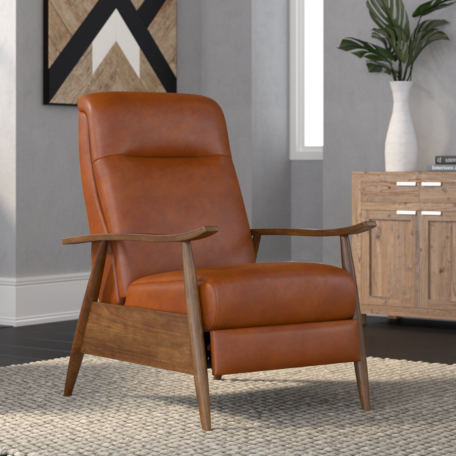 A Minimalistic Reclining Chair