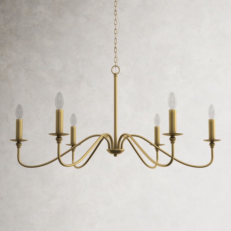 Ableton 6 - Light Dimmable Classic / Traditional Chandelier