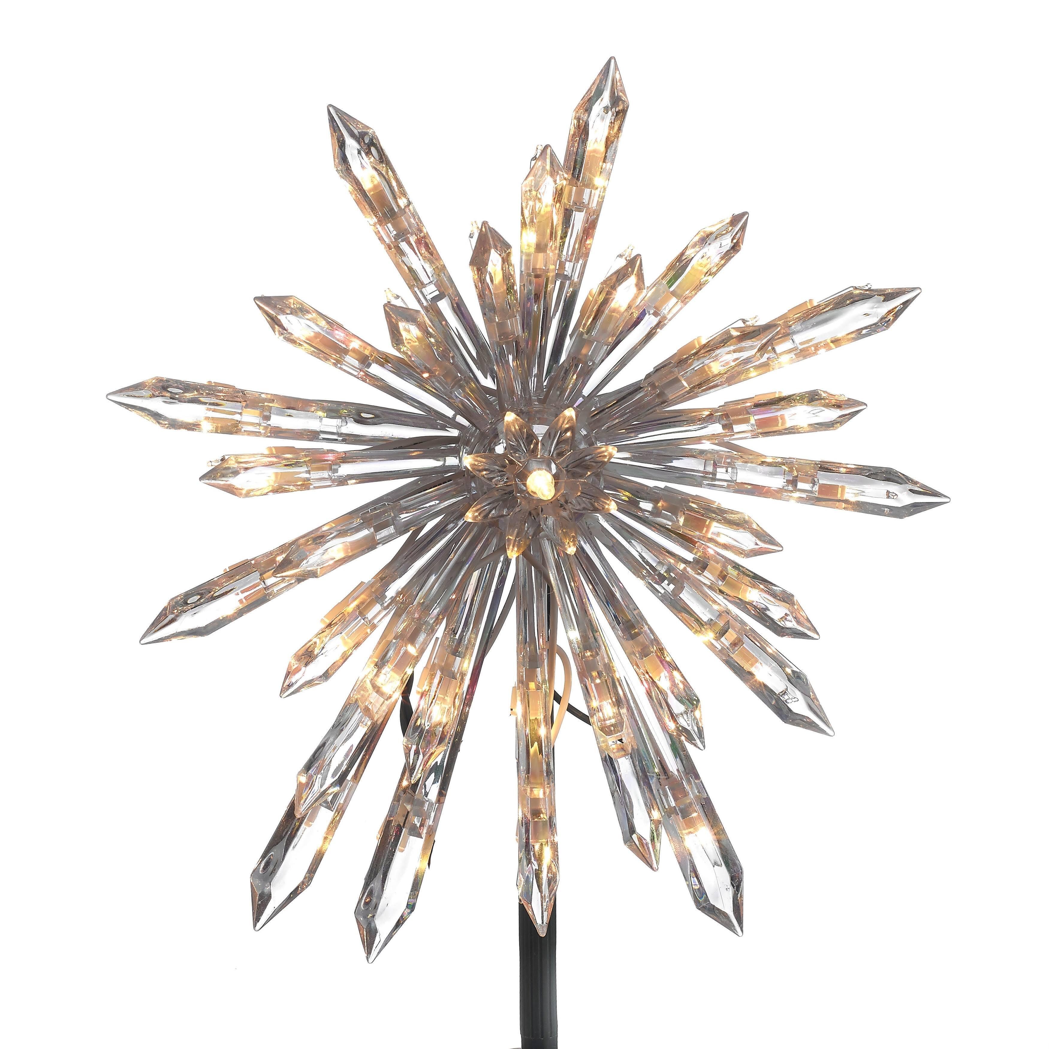 Acrylic Crystal Tree Topper With Brown Tinge