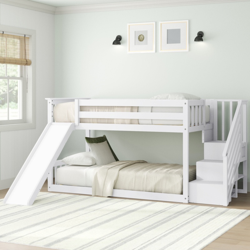 Almonte Twin Over Twin Solid Wood Standard Bunk Bed by Sand & Stable™ Baby & Kids