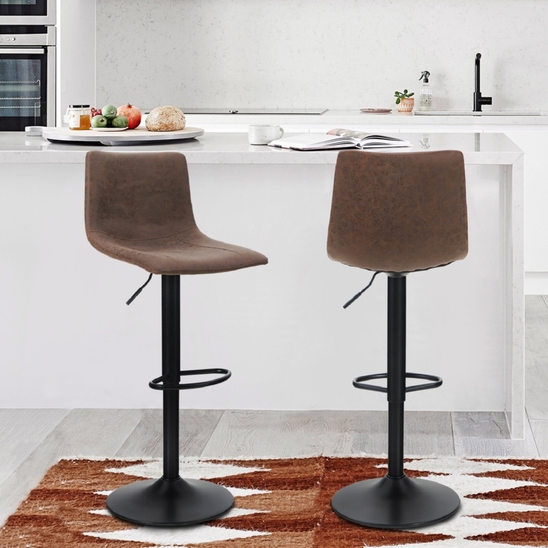 Altheimer Swivel Adjustable Height Bar Stool