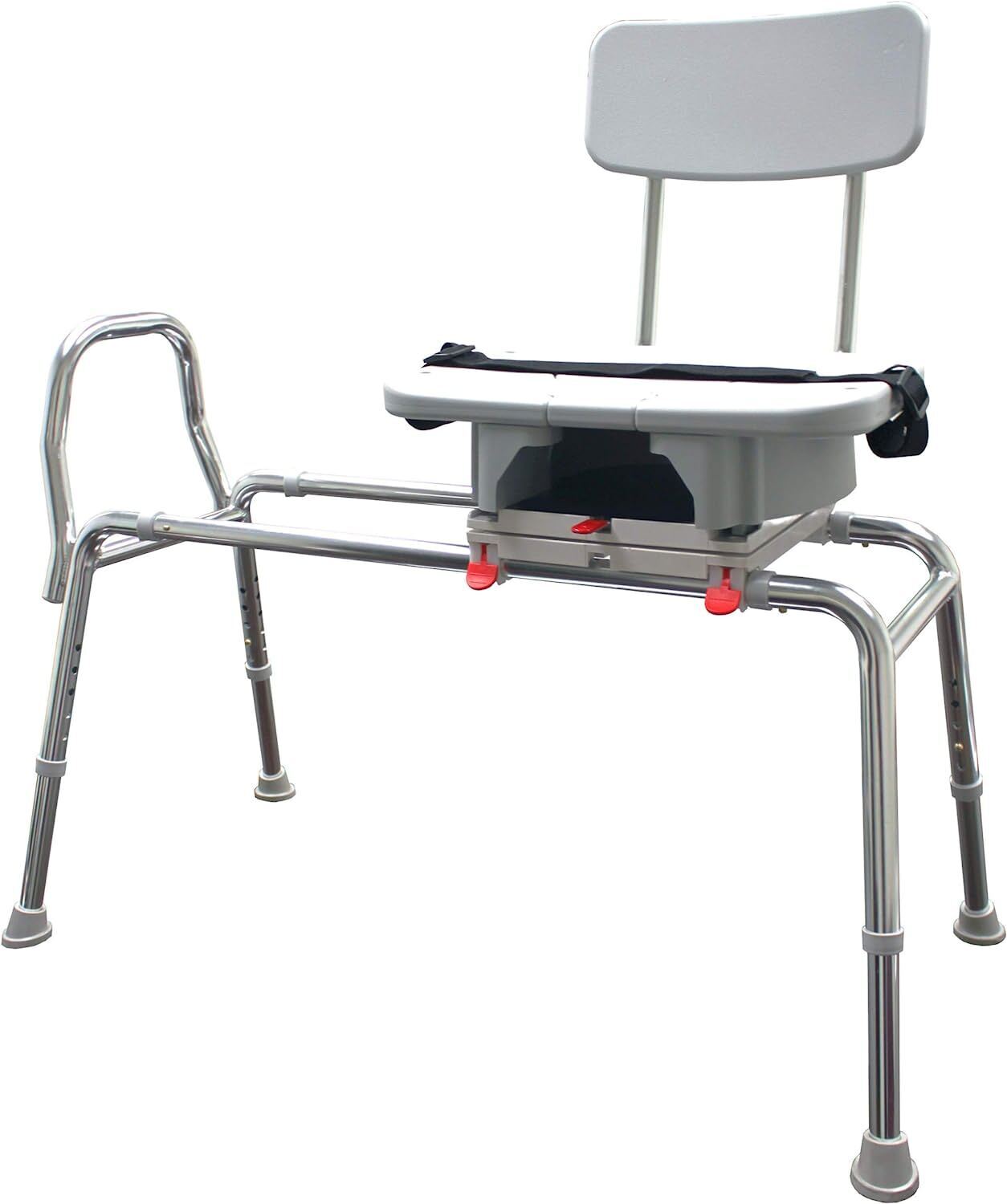 Aluminum and plastic sliding bench