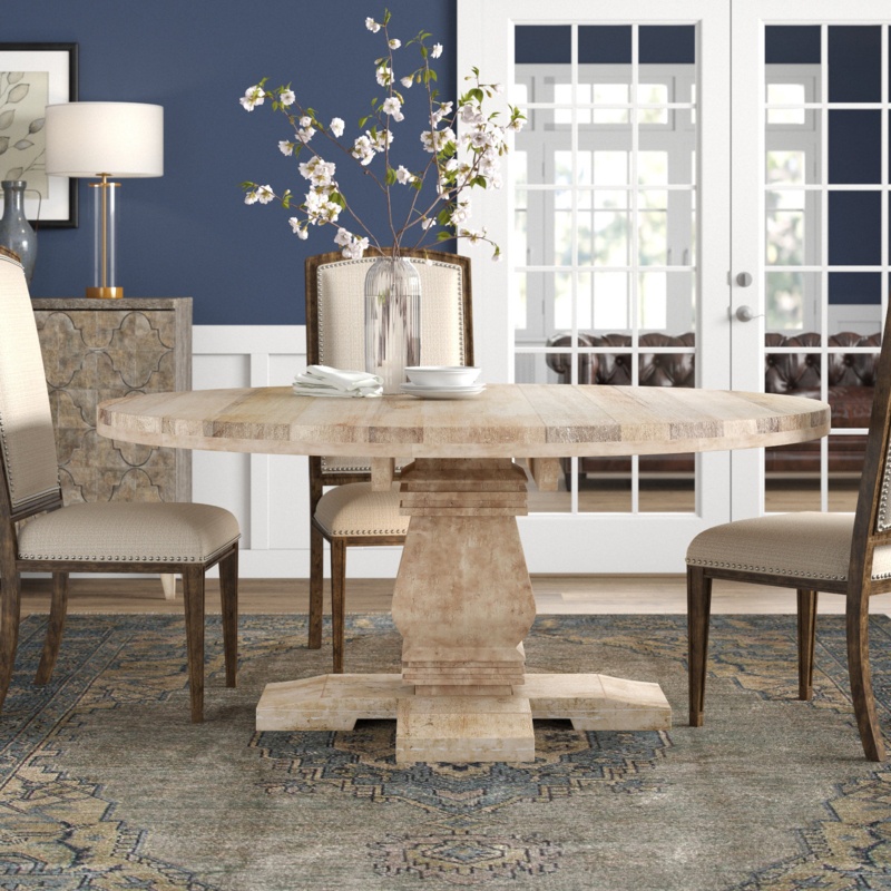 Amjid 70'' Mango Solid Wood Trestle Dining Table