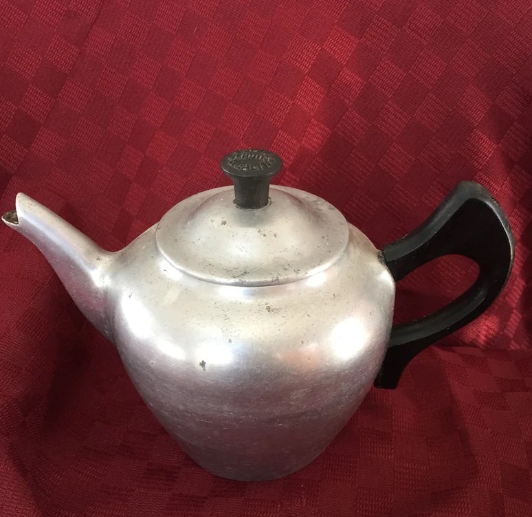 Antique Aluminum Tea Kettle