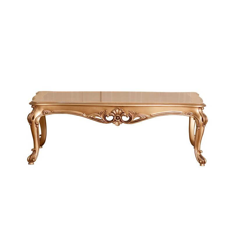 Antique bronze coffee table