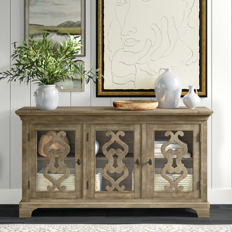 Antique buffet with carvings
