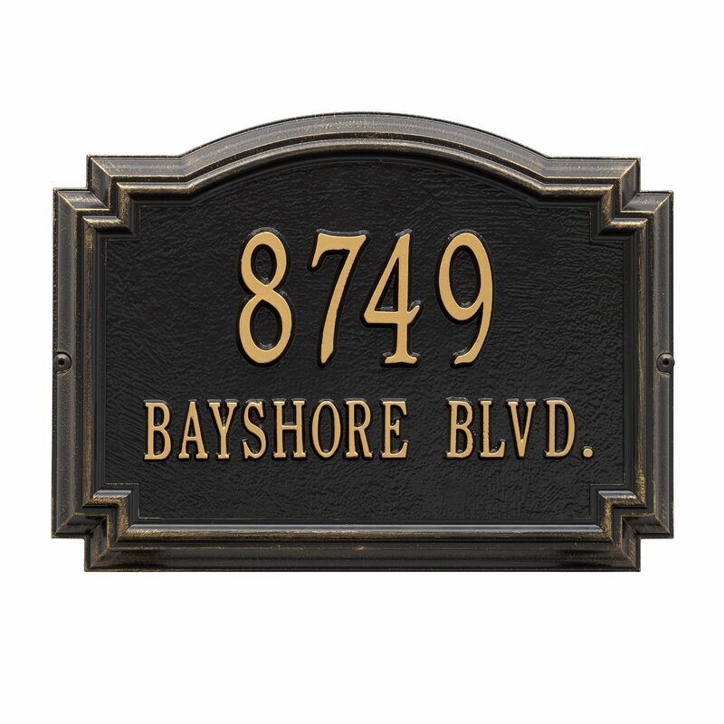Antique Inspired Mailbox Number