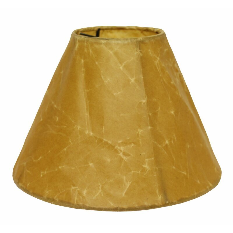 Antique parchment lamp shade