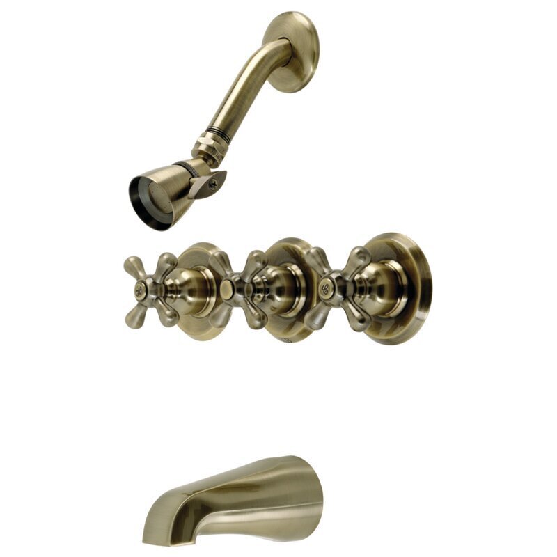Antique Victorian Brass Shower Fixtures