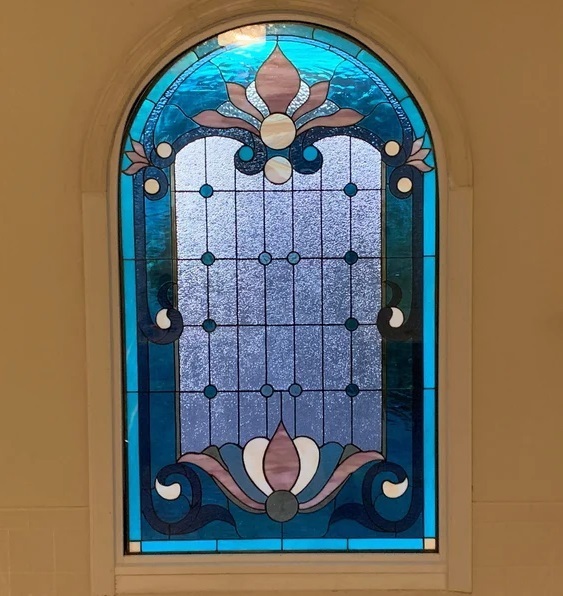 Arched Stained Glass Window