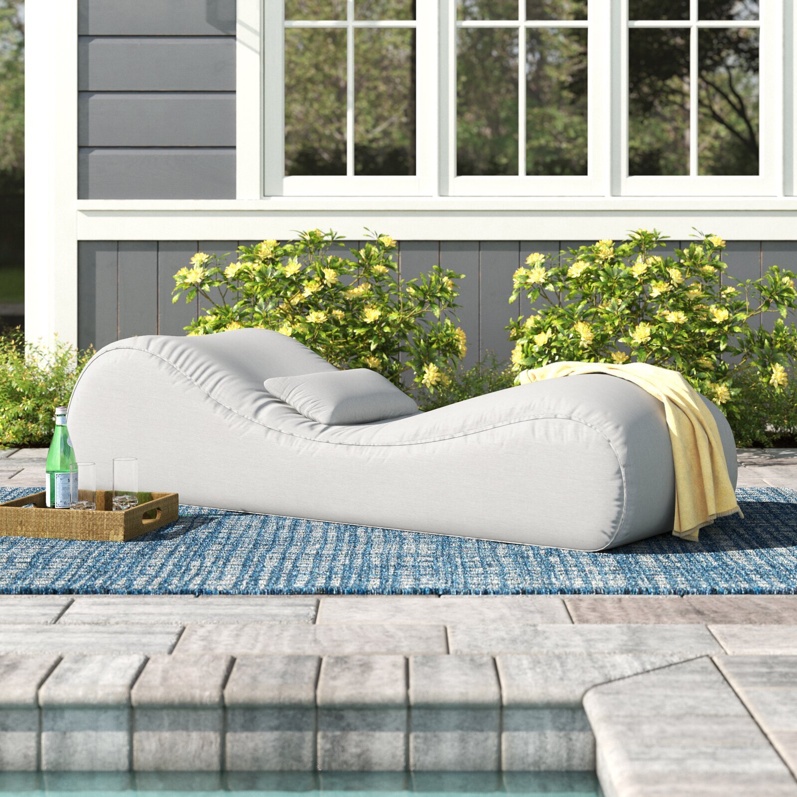 Armless Sunroom Chaise Lounge