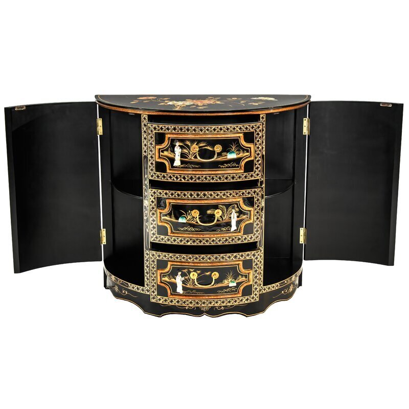Artisan Demilune Console Cabinet