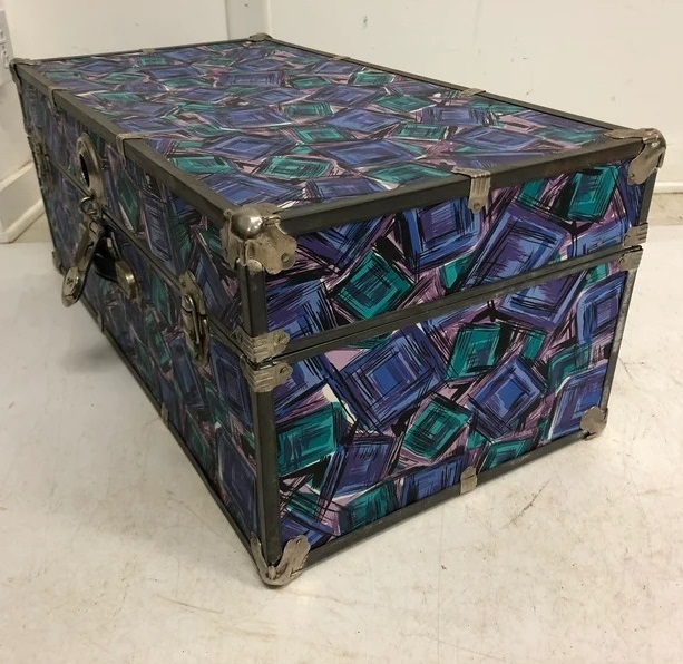 Artsy Modern Steamer Trunk