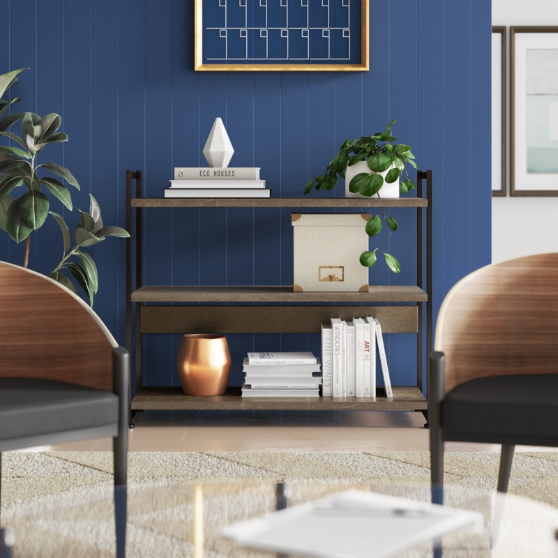 Ashwood 32.5'' H x 40.5'' W Metal Cube Bookcase