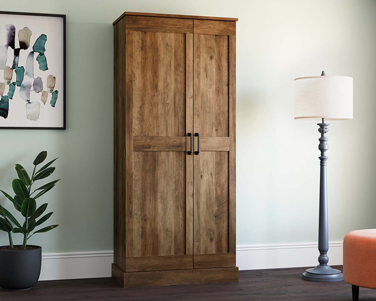 Attractive Blended Pine and Cedar Kitchen Cabinets